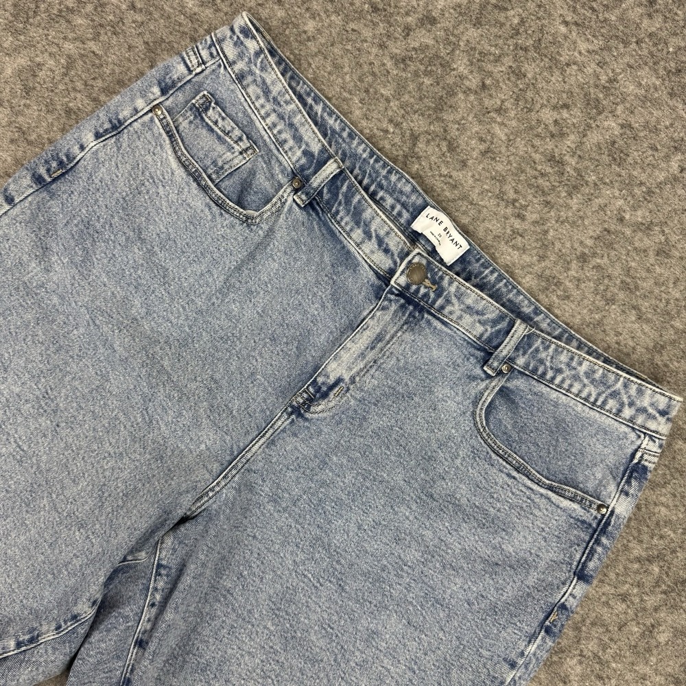 Lane Bryant Jean Shorts Signature Fit Mid Rise‎ Boyfriend Bermuda Plus Size 20